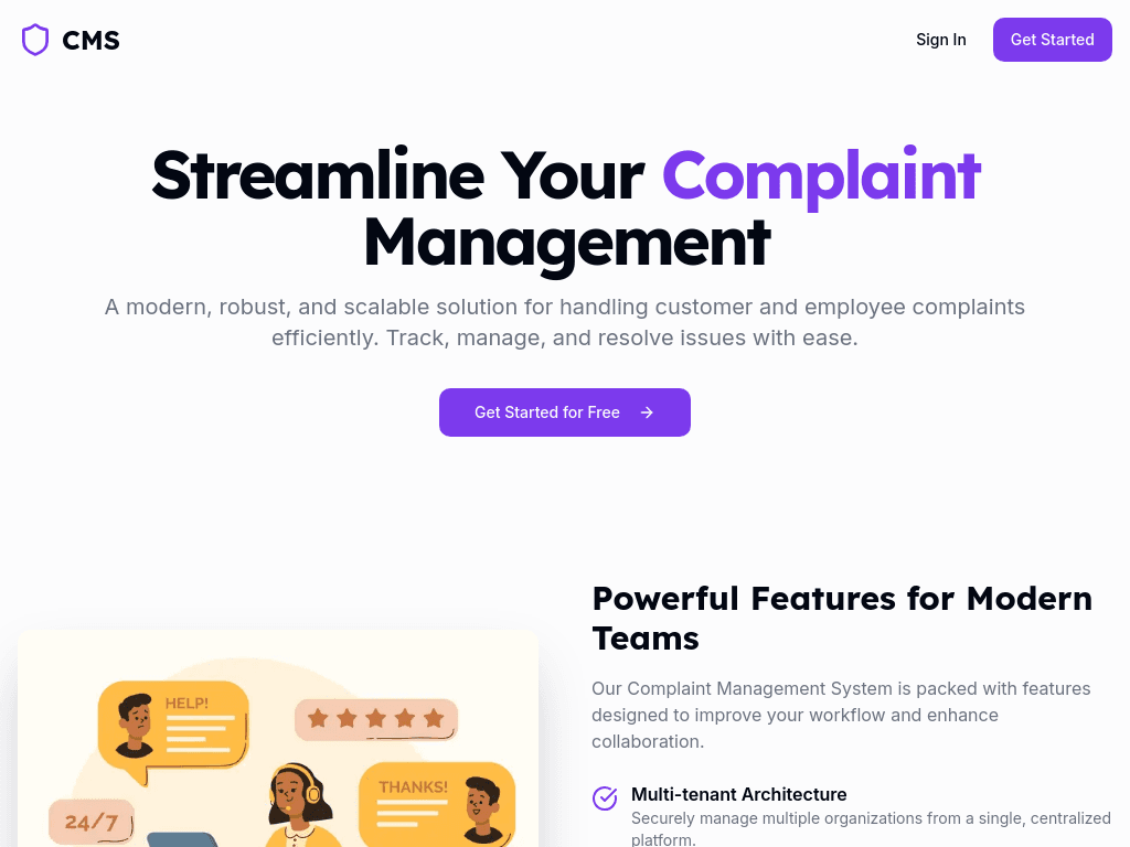 Complaint Management System